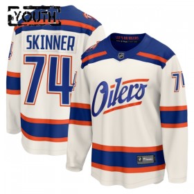 Lasten NHL Edmonton Oilers Pelipaita 2025-26 Fanatics Premium Stuart Skinner Alternate Valkoinen